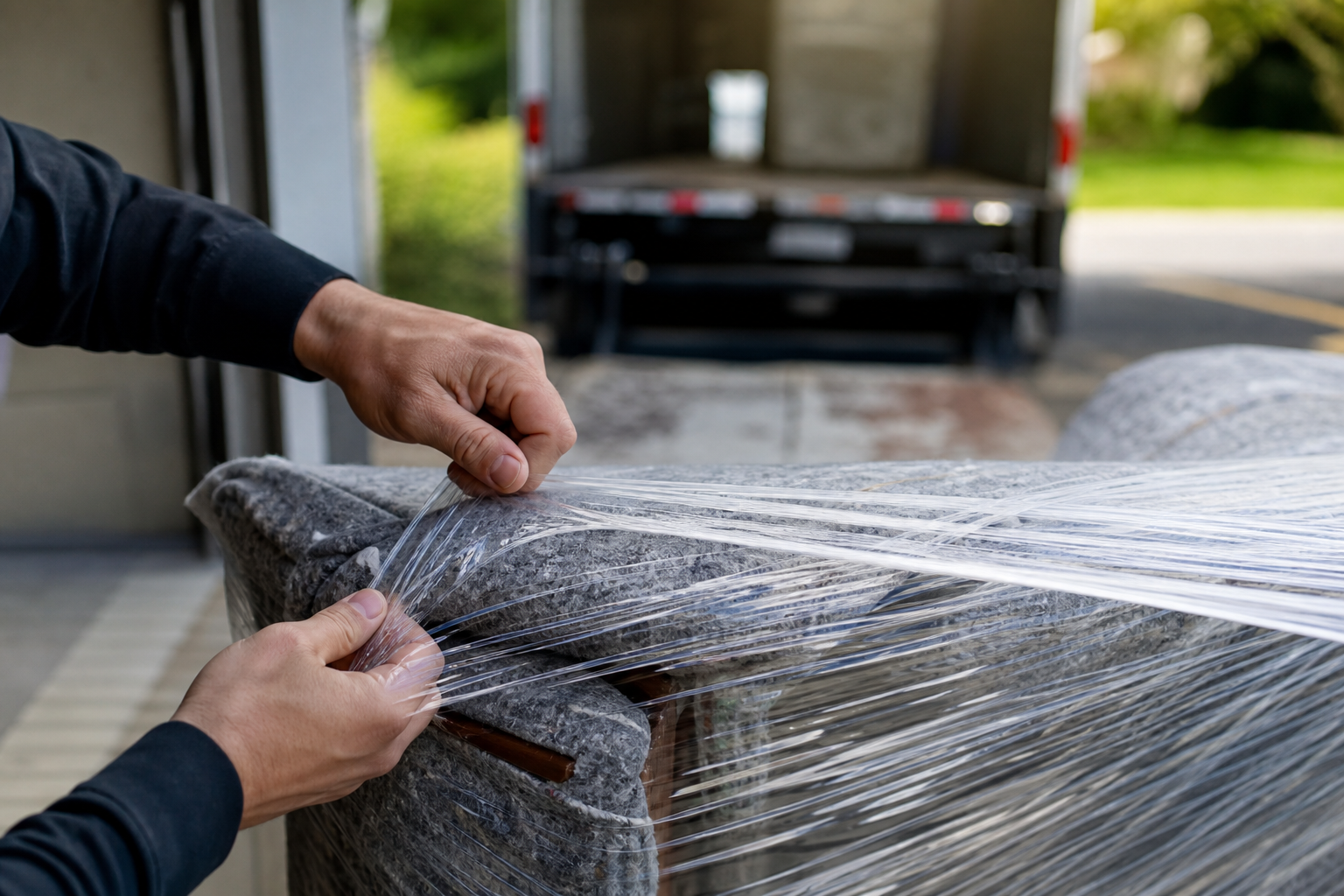 Hiring red flags to watch for in Mississauga and the GTA — blanket wrapping furniture