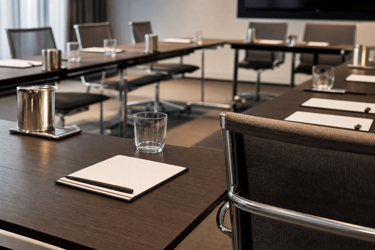 Step 2: choose a layout and seating plan that supports your goals — conference room setup tips
