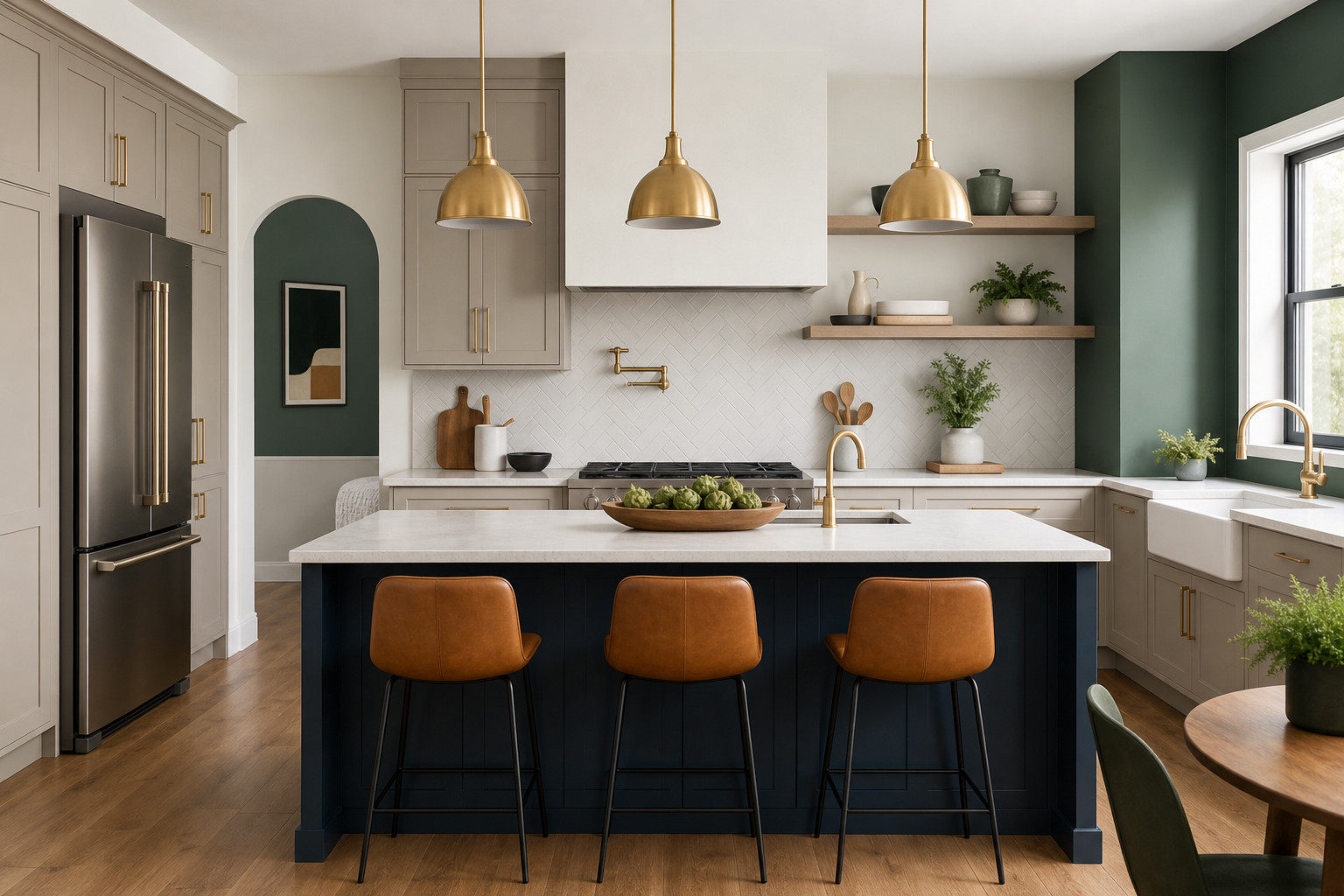 Color for kitchen design: using the 60-30-10 rule with confidence