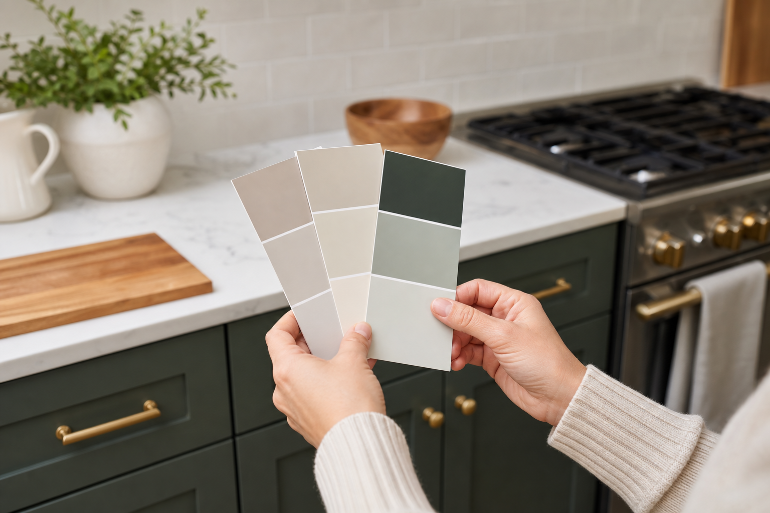 Step 2: Build your palette using the 60-30-10 rule — color for kitchen