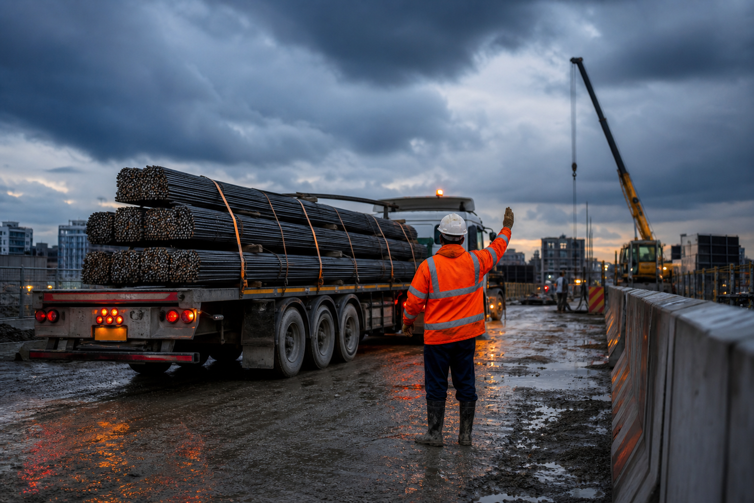 Operational capacity and contingency red flags — rebar delivery planning