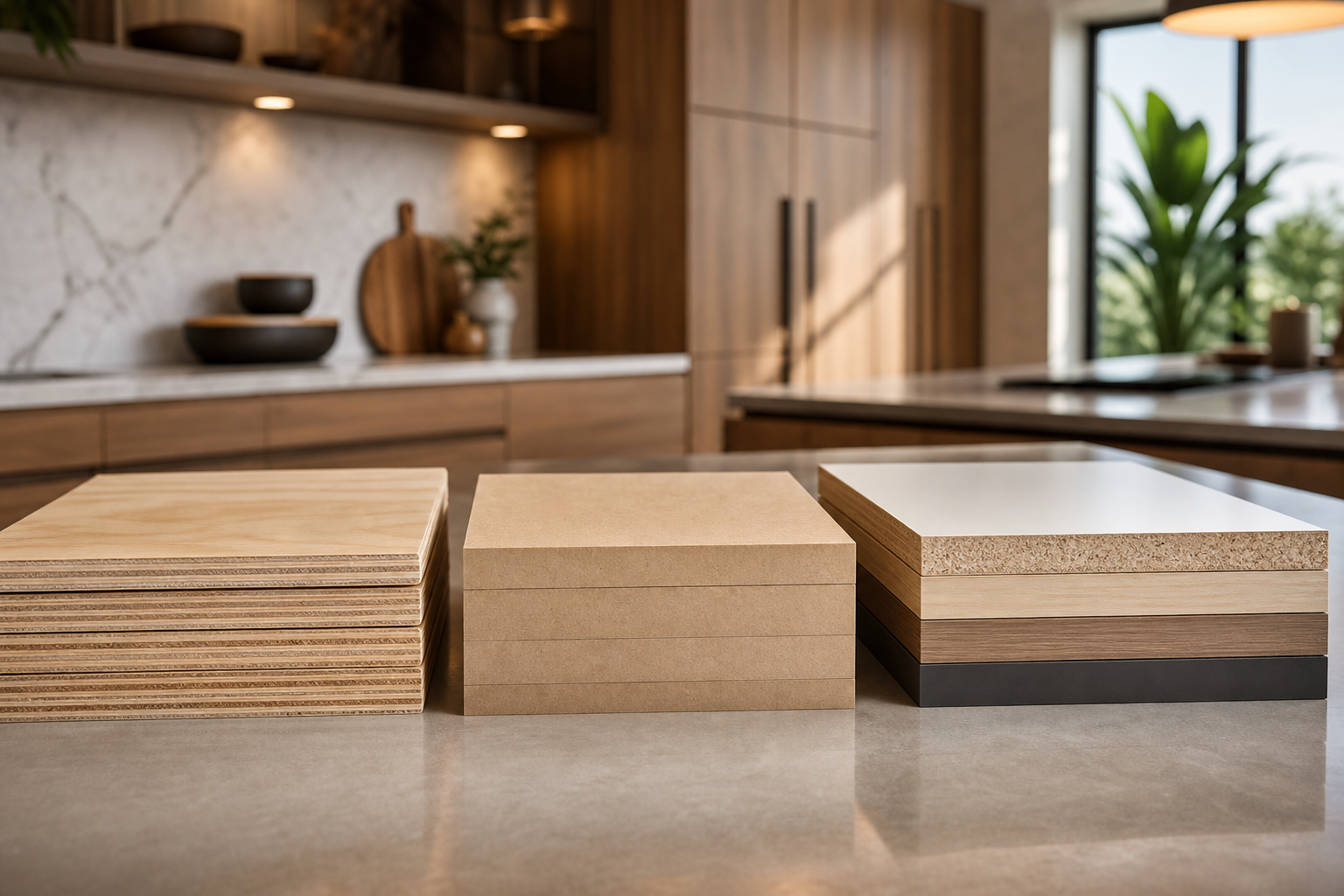Best cabinet materials for kitchen remodel compared: plywood vs MDF vs melamine