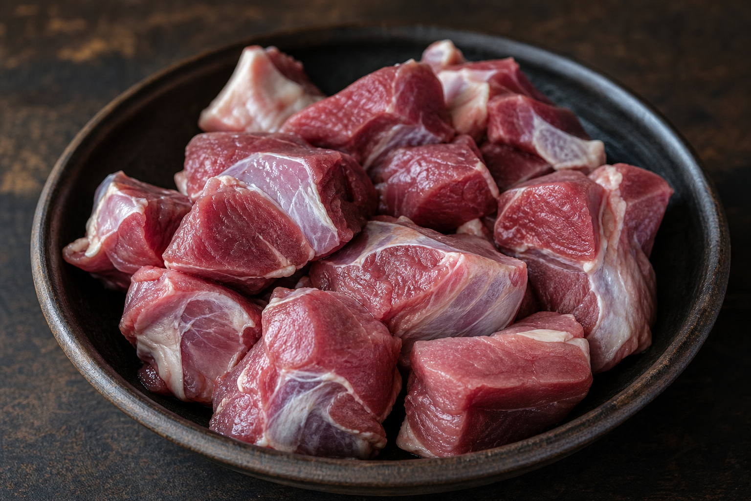 Leg: large, meaty chunks that shorten braise time — lamb curry cuts