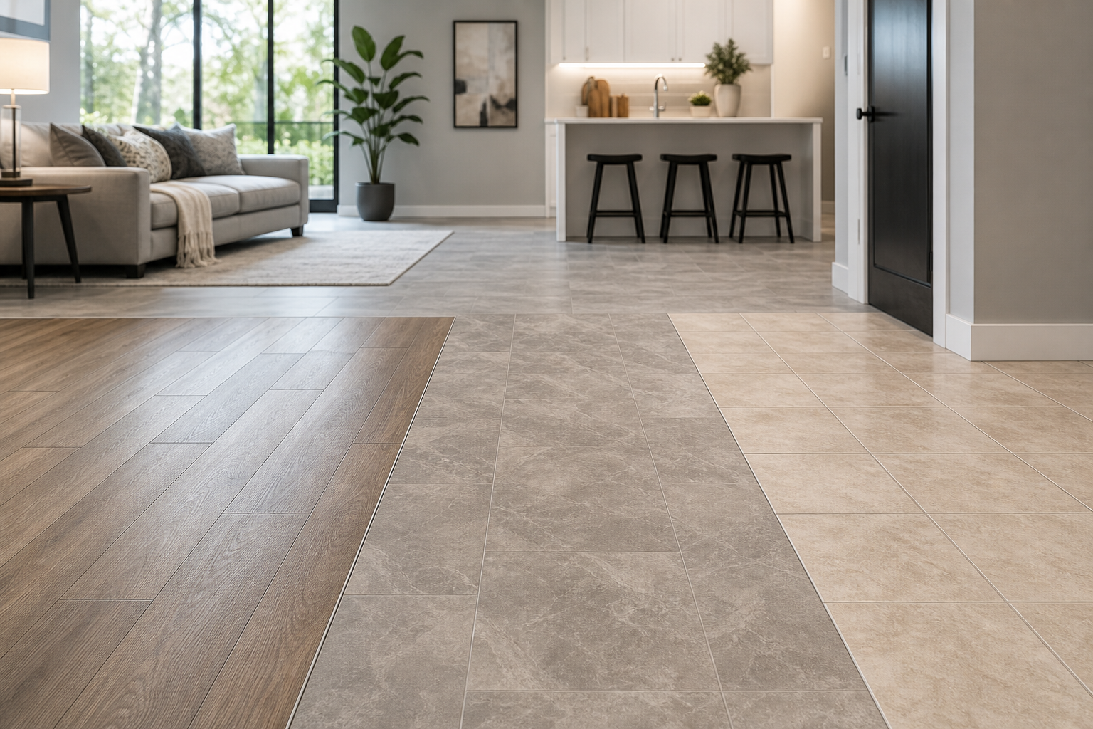 Durable flooring for rentals compared: LVP, vinyl and tile