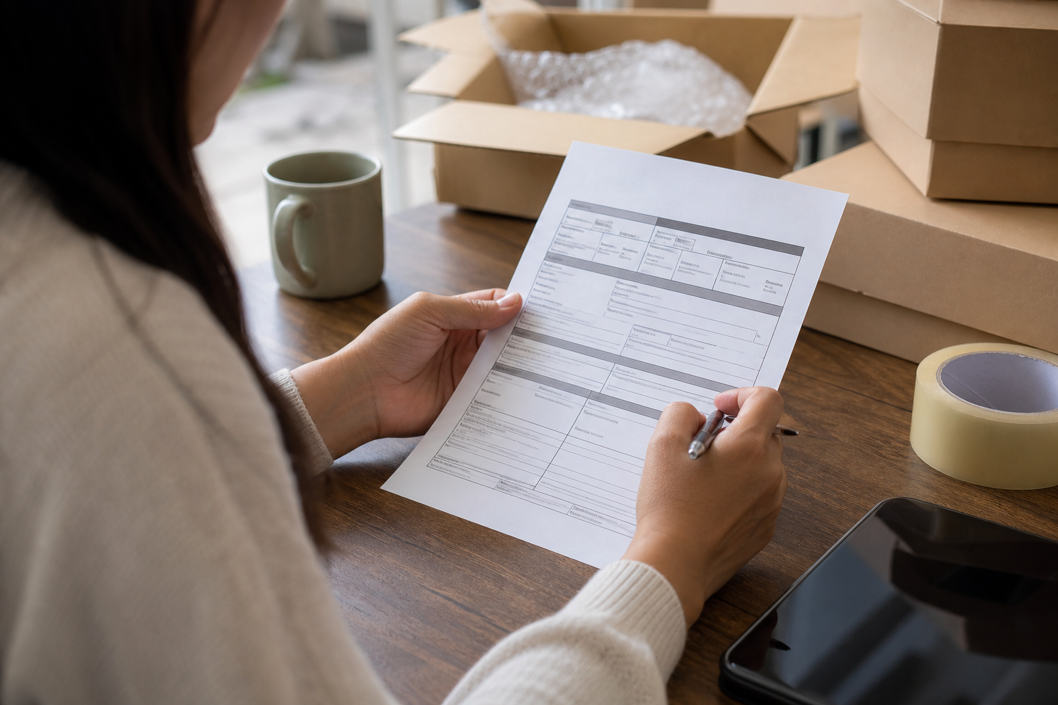 Step 2: Verify your home or tenant insurance before the move — insured furniture moving