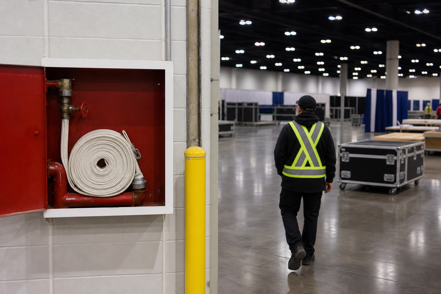 Floor plan, safety, and venue logistics red flags to test with the organizer — trade show booth planning