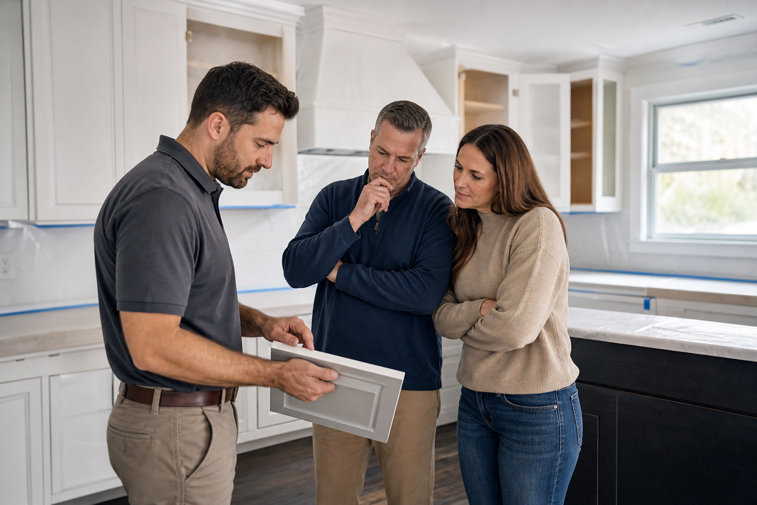 How to verify quality and the contractor's track record — kitchen cabinet spray painting