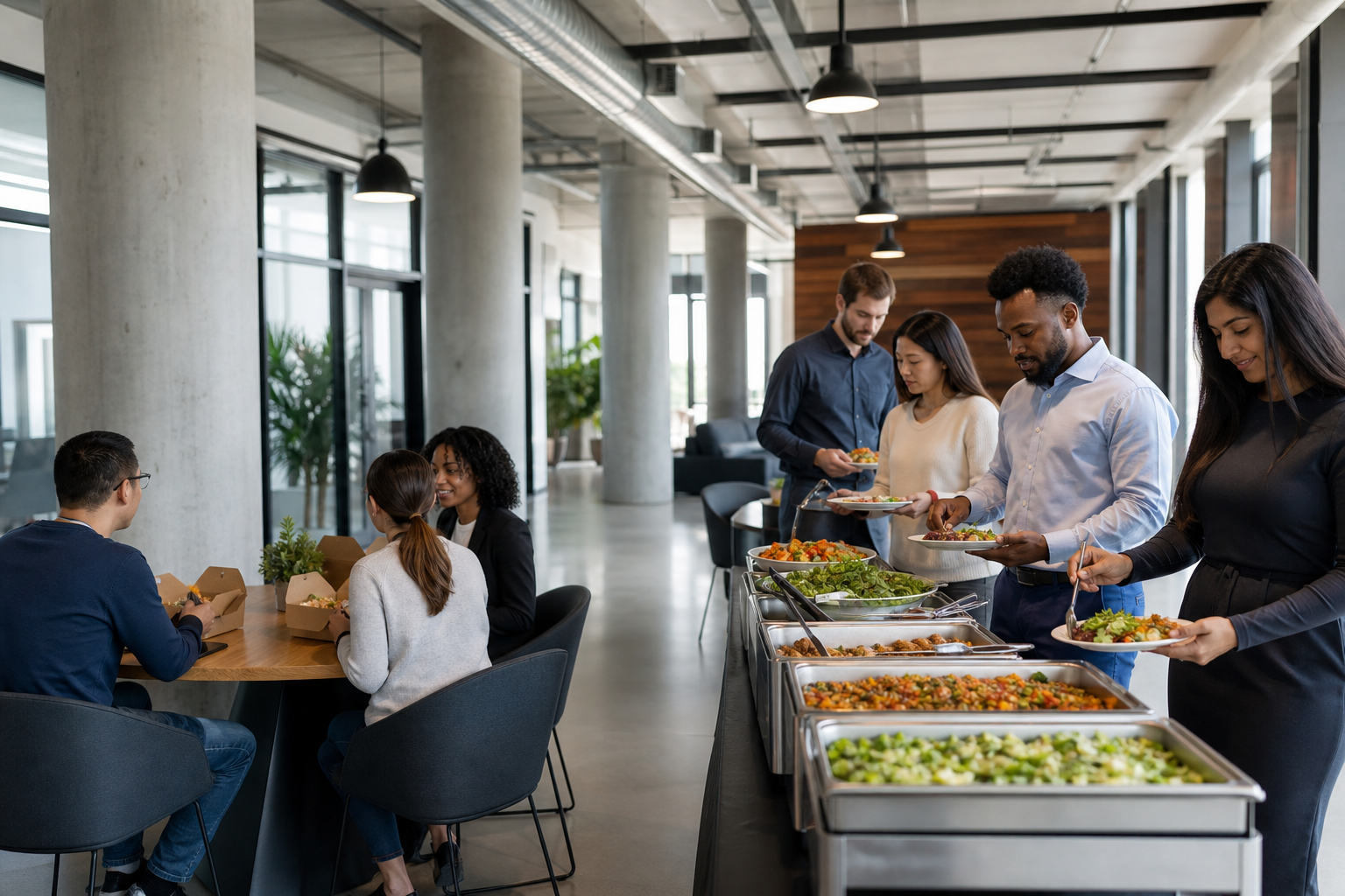 When to choose boxed lunches versus buffet-style service — boxed lunch meal prep