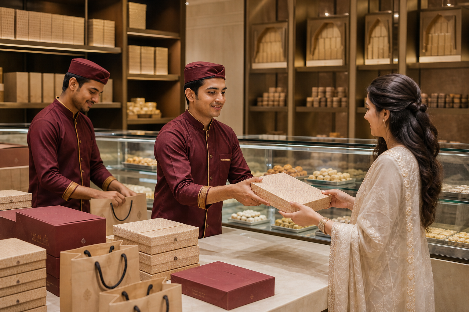 Ordering, packaging and local pickup or catering at The Mithai Maharaja — rasmalai