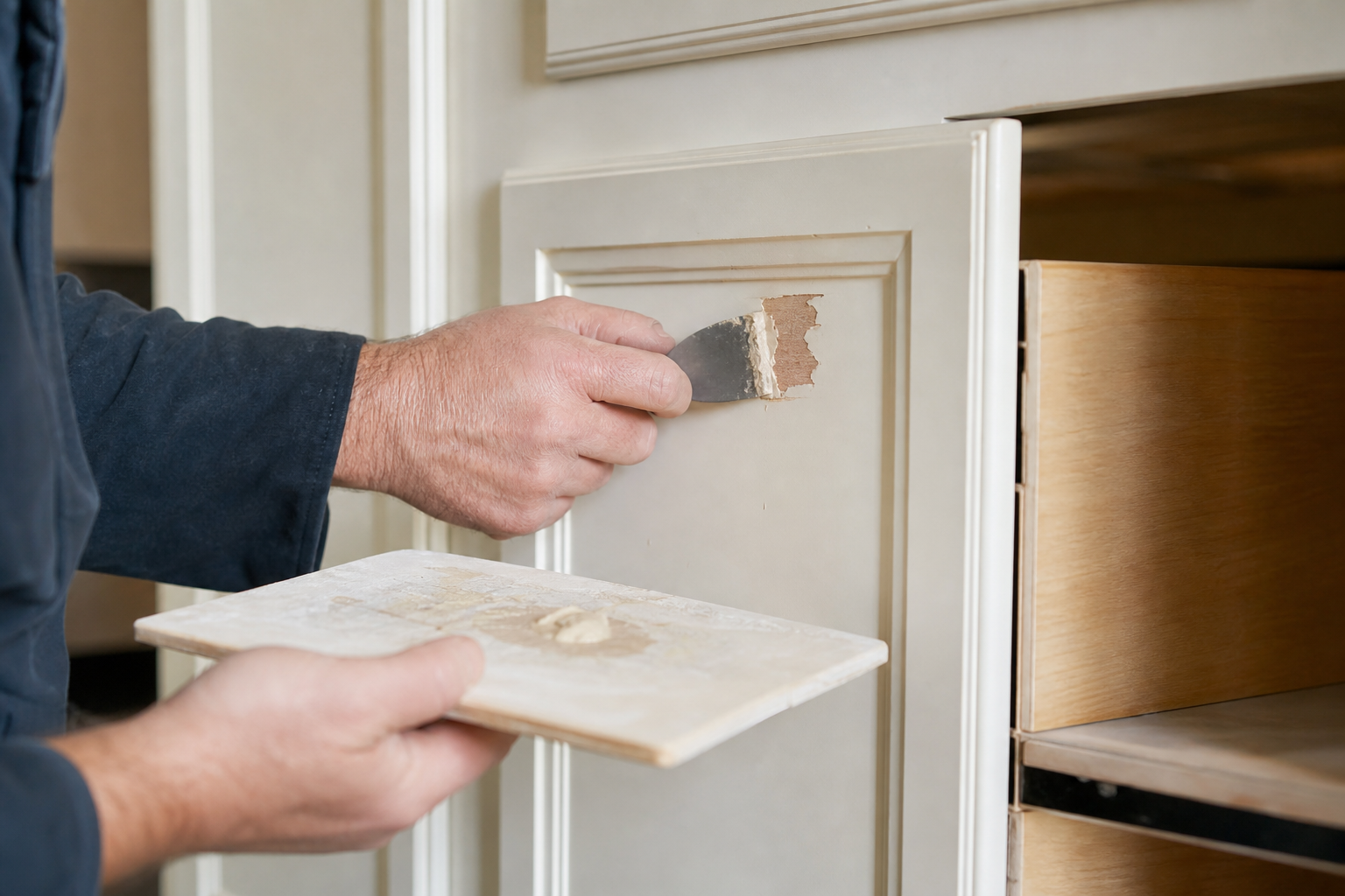 Repairs explained: what contractors typically do and how each repair affects the finish — cabinet repair before refinishing