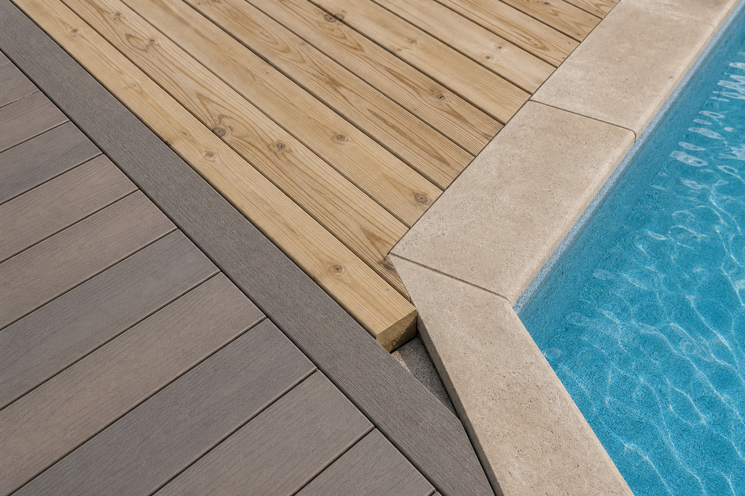 Decks and pool surrounds: composite decking versus pressure-treated wood and cedar — best landscaping materials for ontario