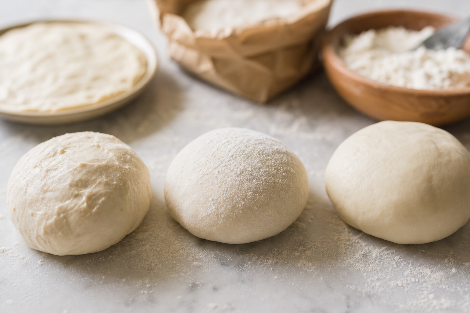 Compare where the dough comes from: restaurant, store, or homemade — gluten free pizza dough