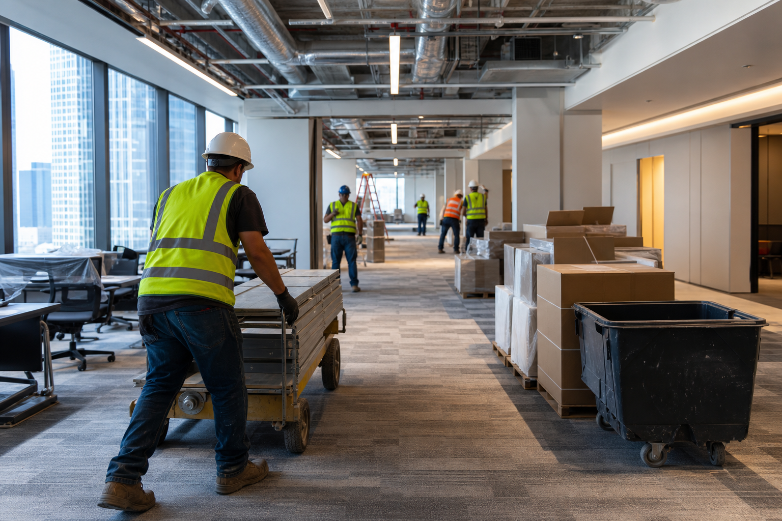 6. Trade coordination, logistics and site safety — commercial office renovation checklist