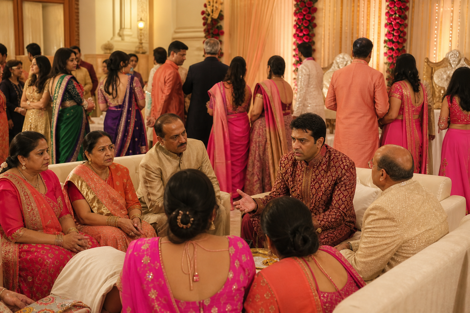 Overlooking ritual-specific guest lists and family flow — Gujarati wedding rituals