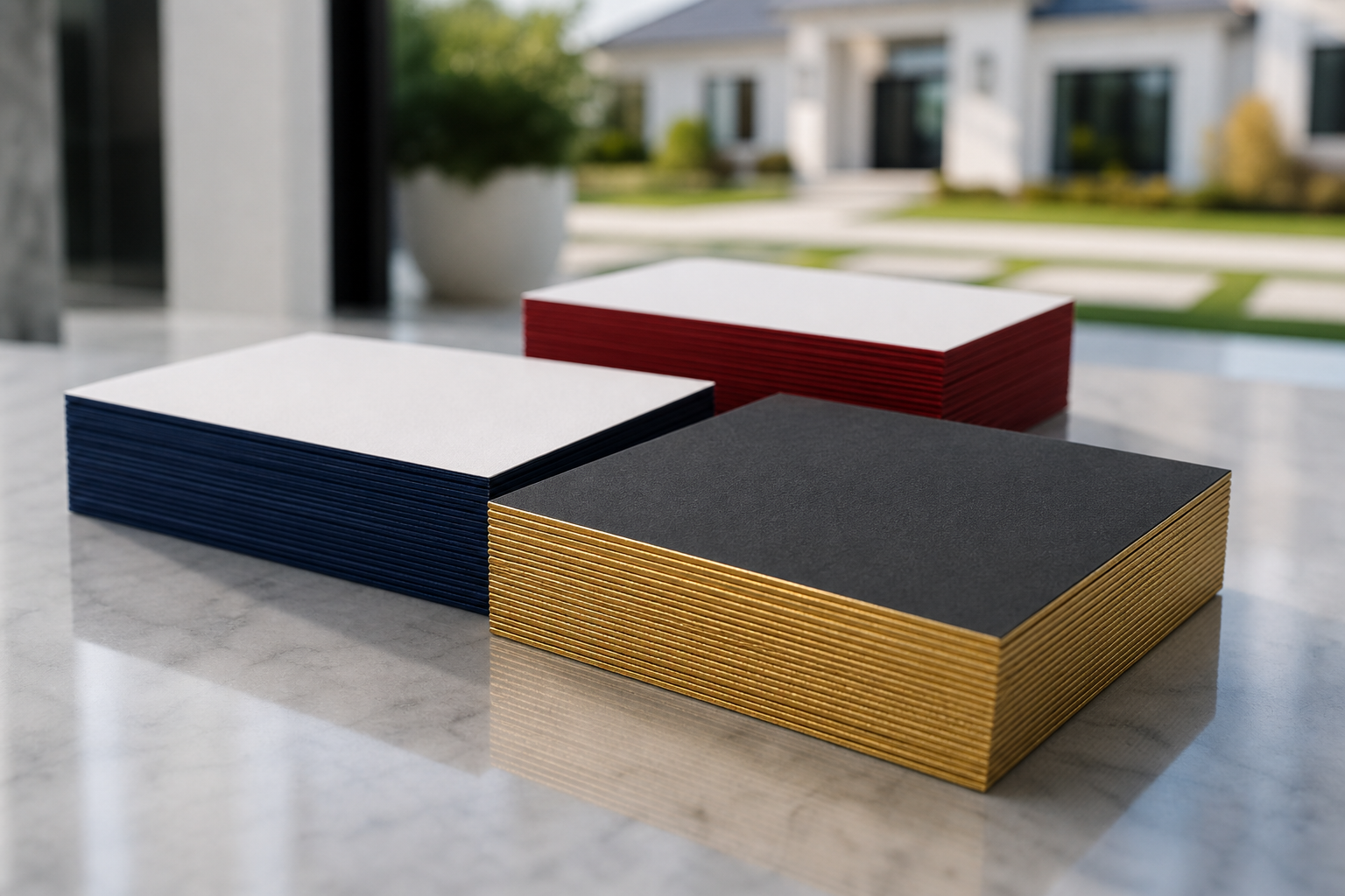 What are painted edge business cards and when should you upgrade to them?