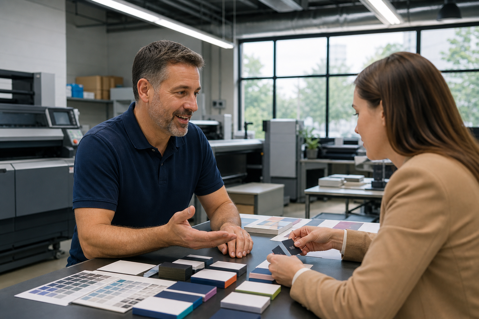 Turnaround local ordering and what to ask your Mississauga printer — painted edge business cards
