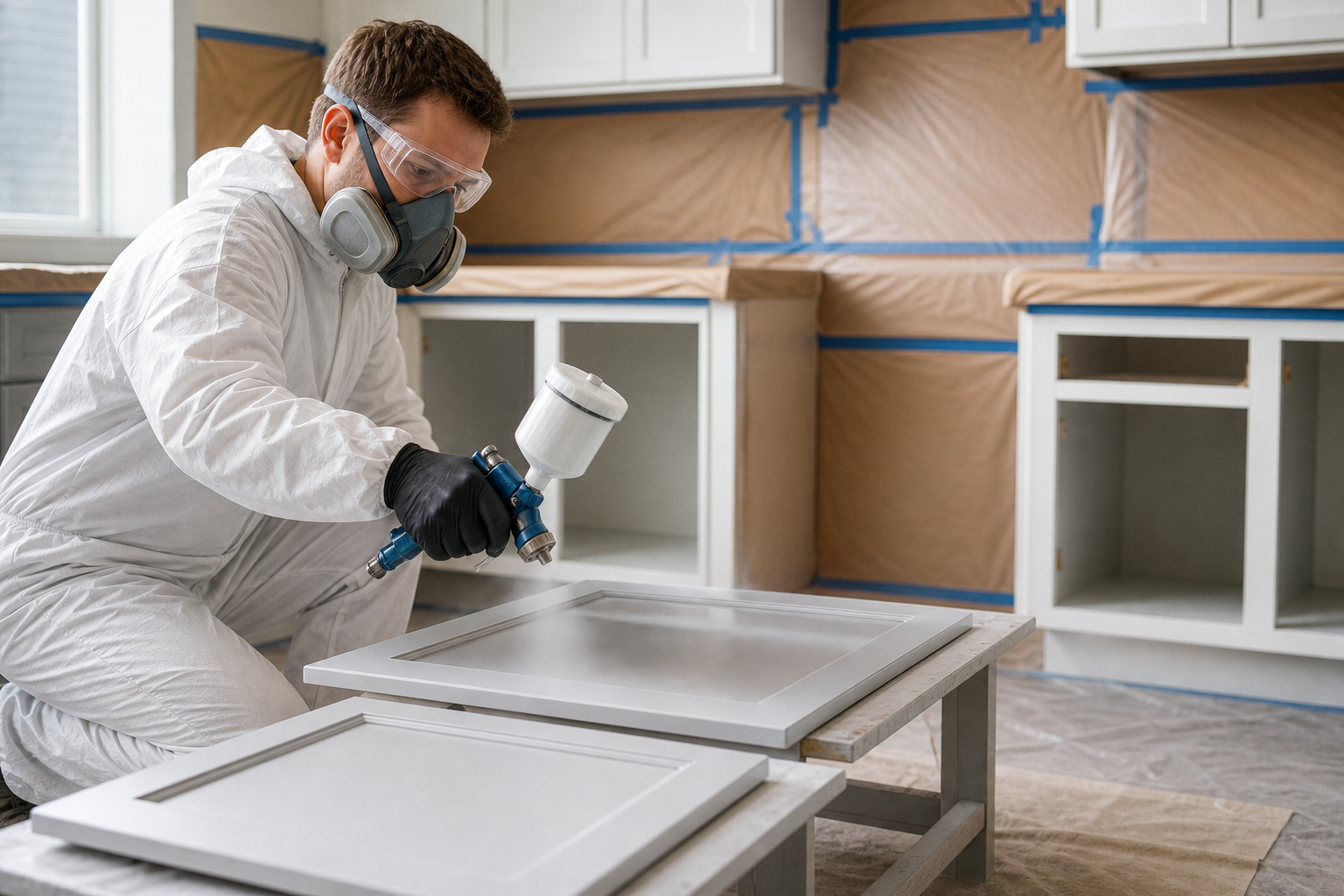 Essential checks before painting kitchen cabinets with spray paint