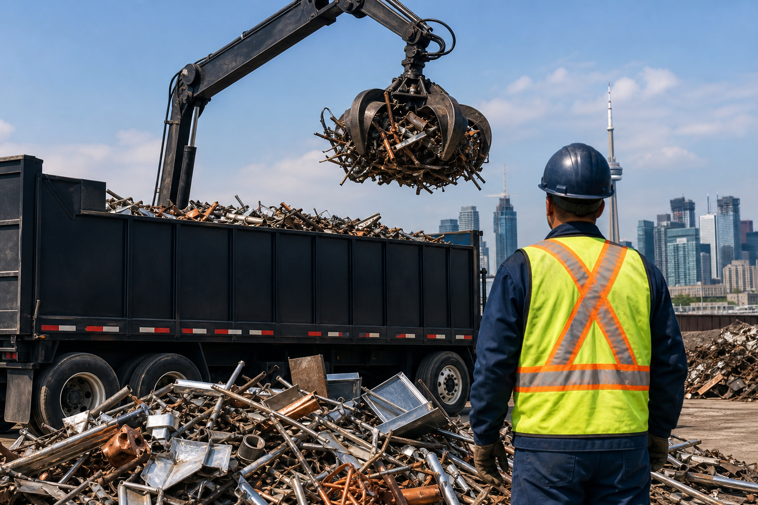 Prepare, schedule and get paid for scrap metal pickup Toronto