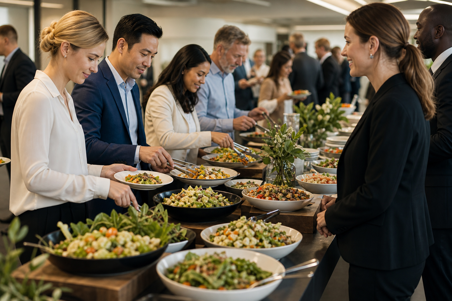 Buffet catering etiquette: guests versus organisers