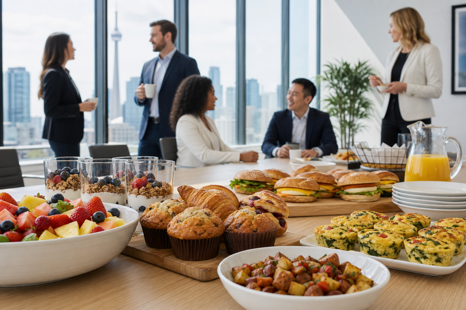 7 breakfast catering menu ideas for Toronto office meetings