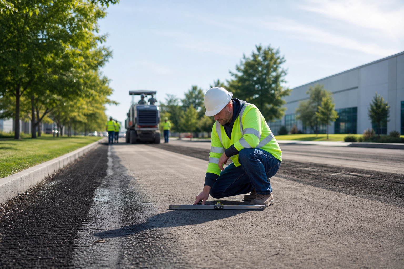 Surface cleanup, grade verification, and site deliverables to request — asphalt milling process