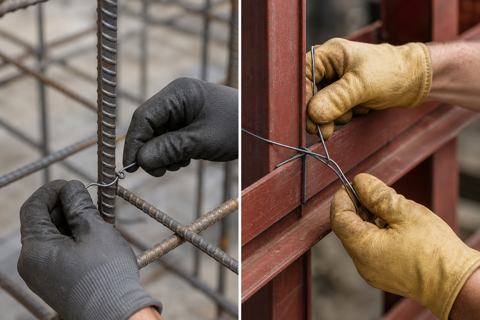 Which option fits which project and role — tie wire vs hanger wire