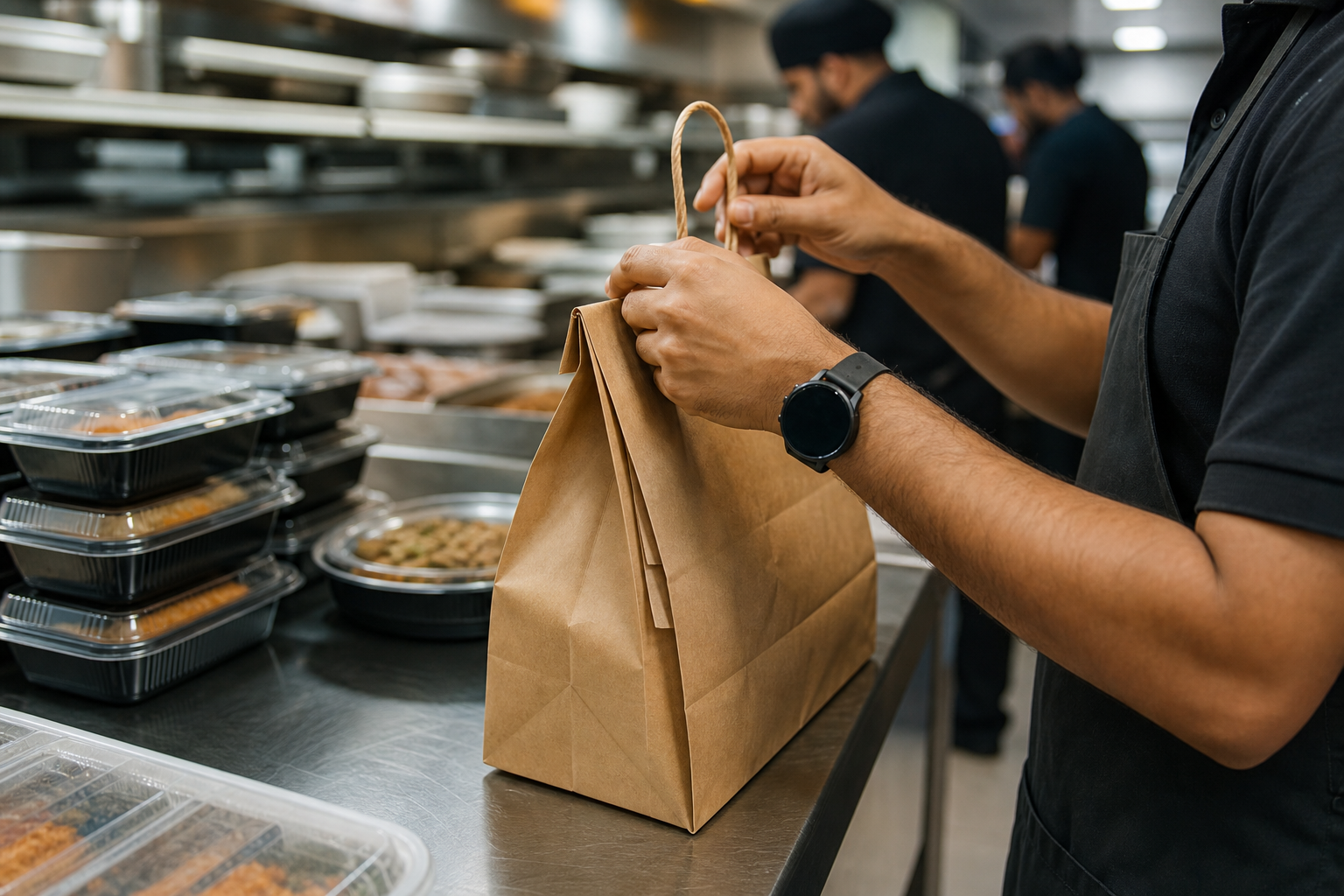 Check service reliability and typical order timing — Punjabi dining Brampton