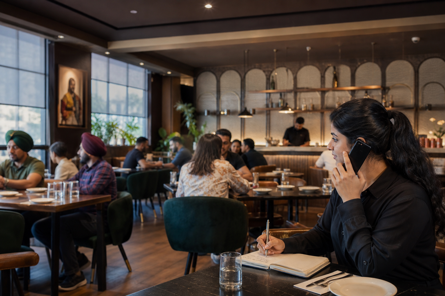 Confirm hours, booking options, and busiest times — Punjabi dining Brampton