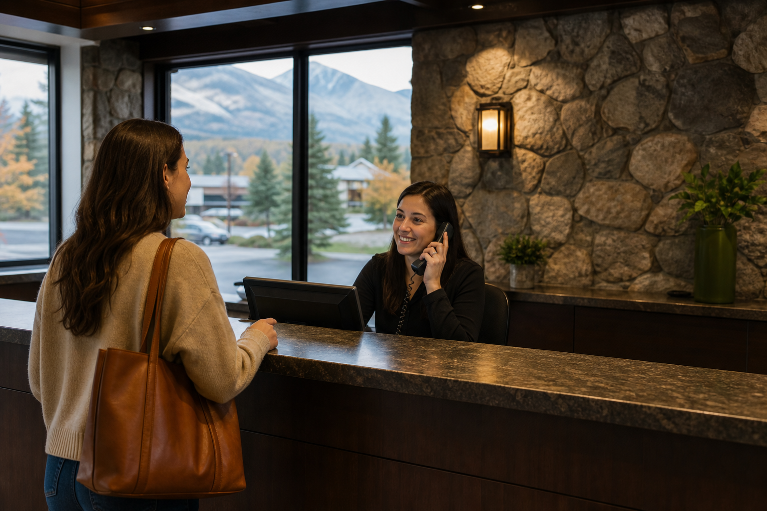 Test front-desk responsiveness before you book — mountain-view rooms