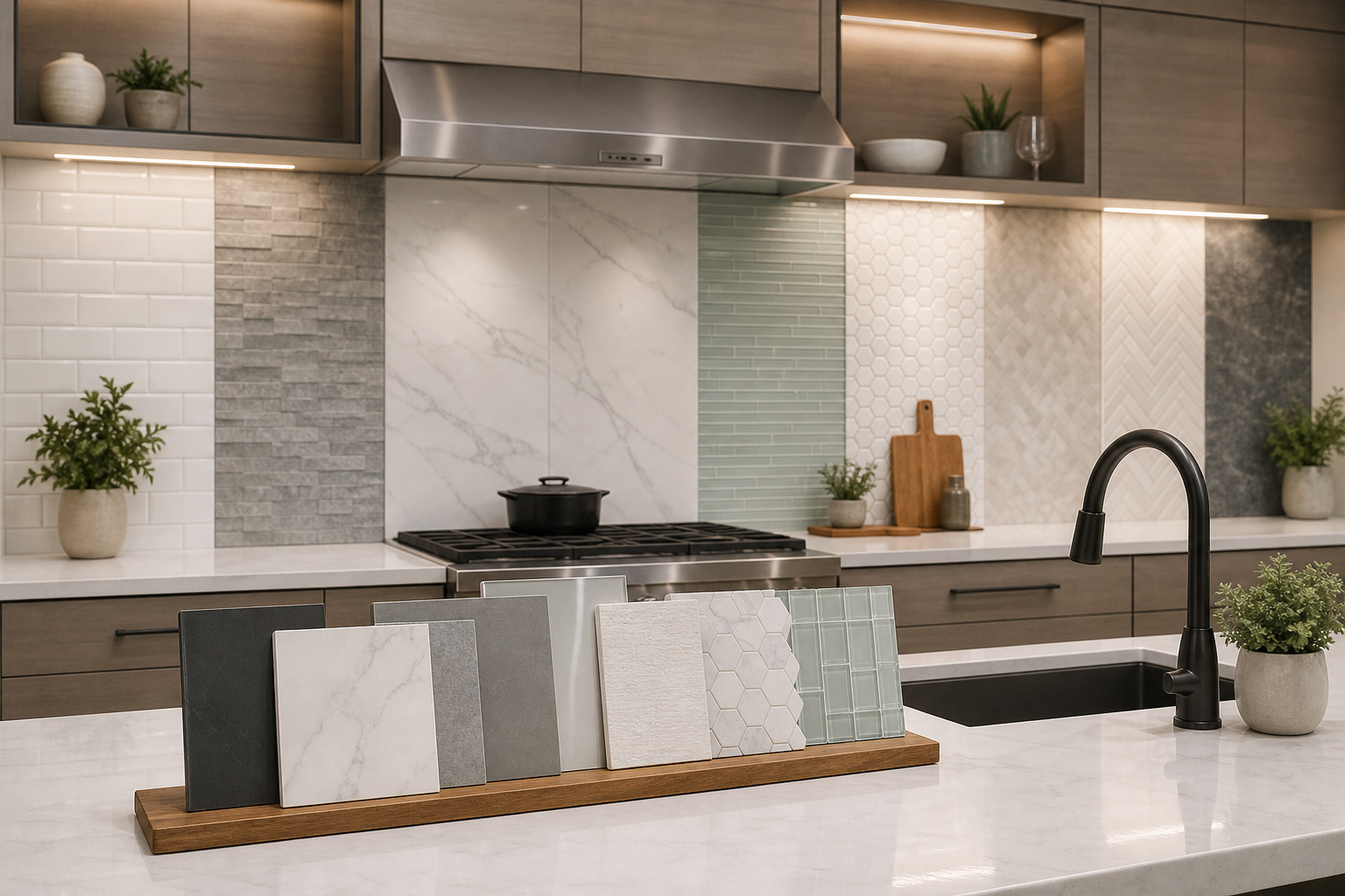 7 kitchen backsplash ideas for modern homes with low-maintenance finishes