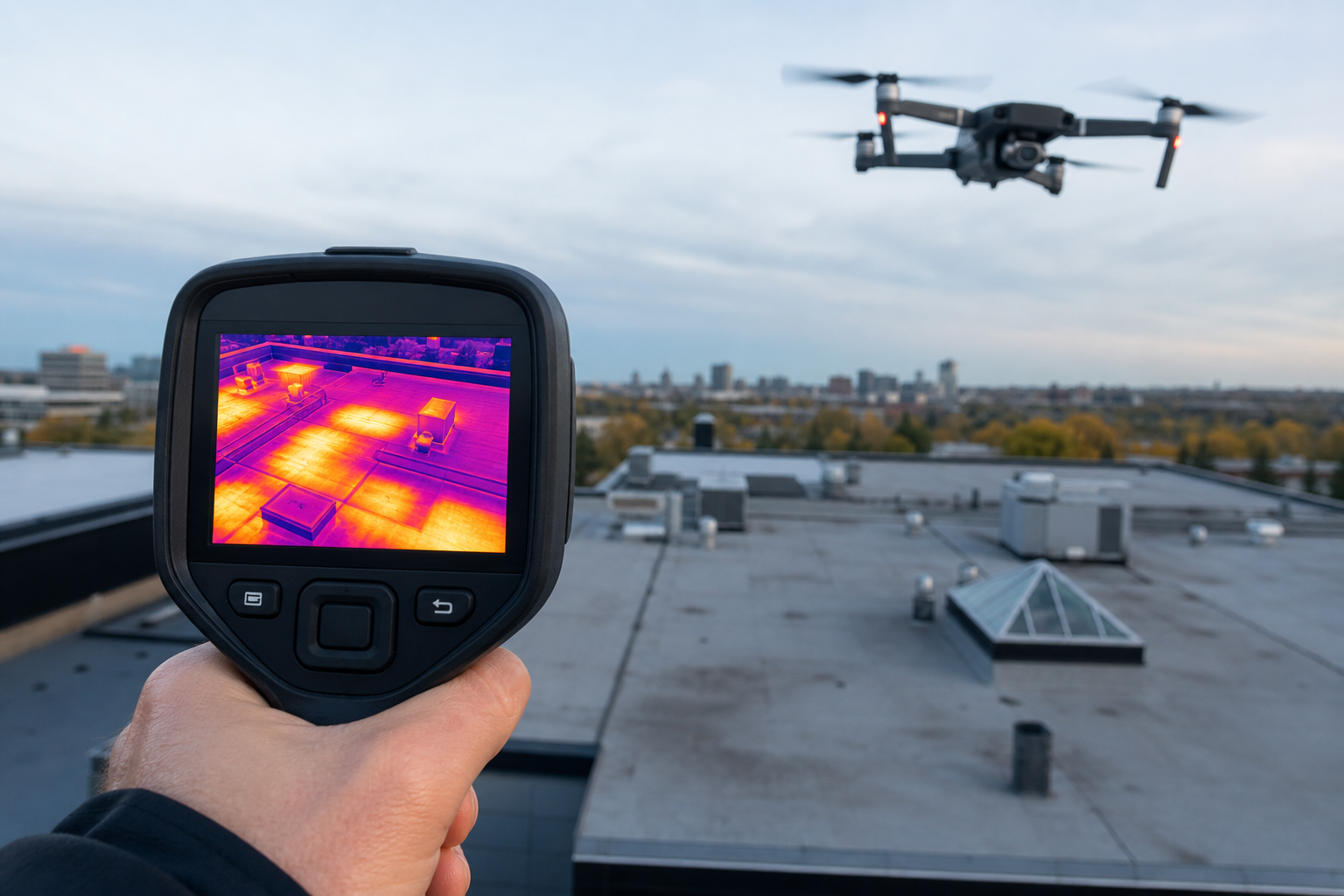 Advanced tools that matter: drone roof inspections and thermal imaging — commercial property inspection Calgary