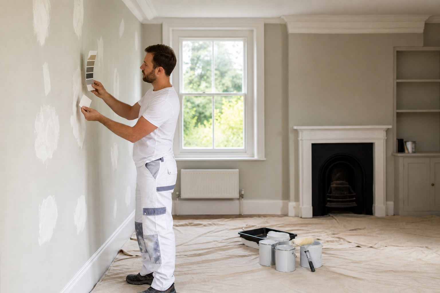 6. Prime problem areas and choose the right products — interior painting prep checklist