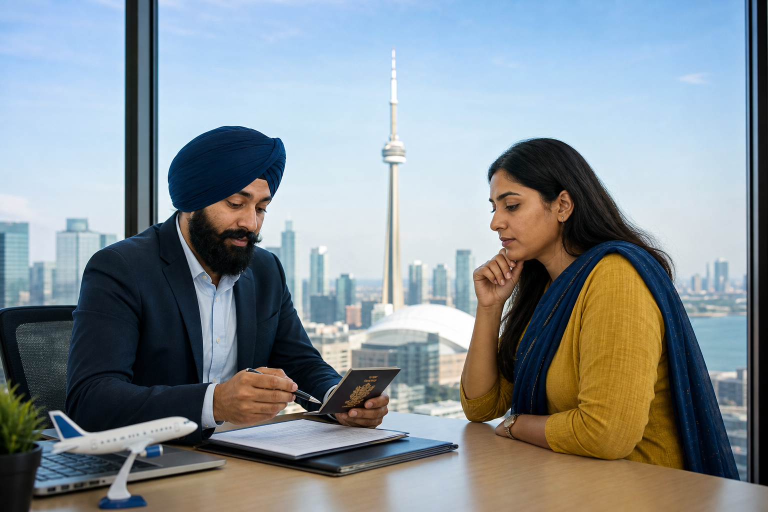 How does the OCI passport service guide work for Toronto applicants?