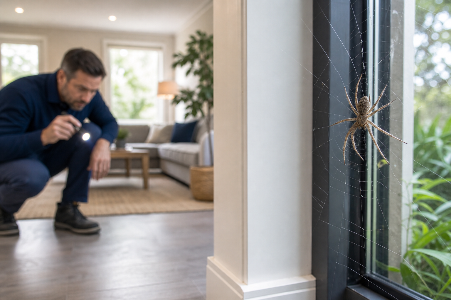 Spider control indoors decision checklist