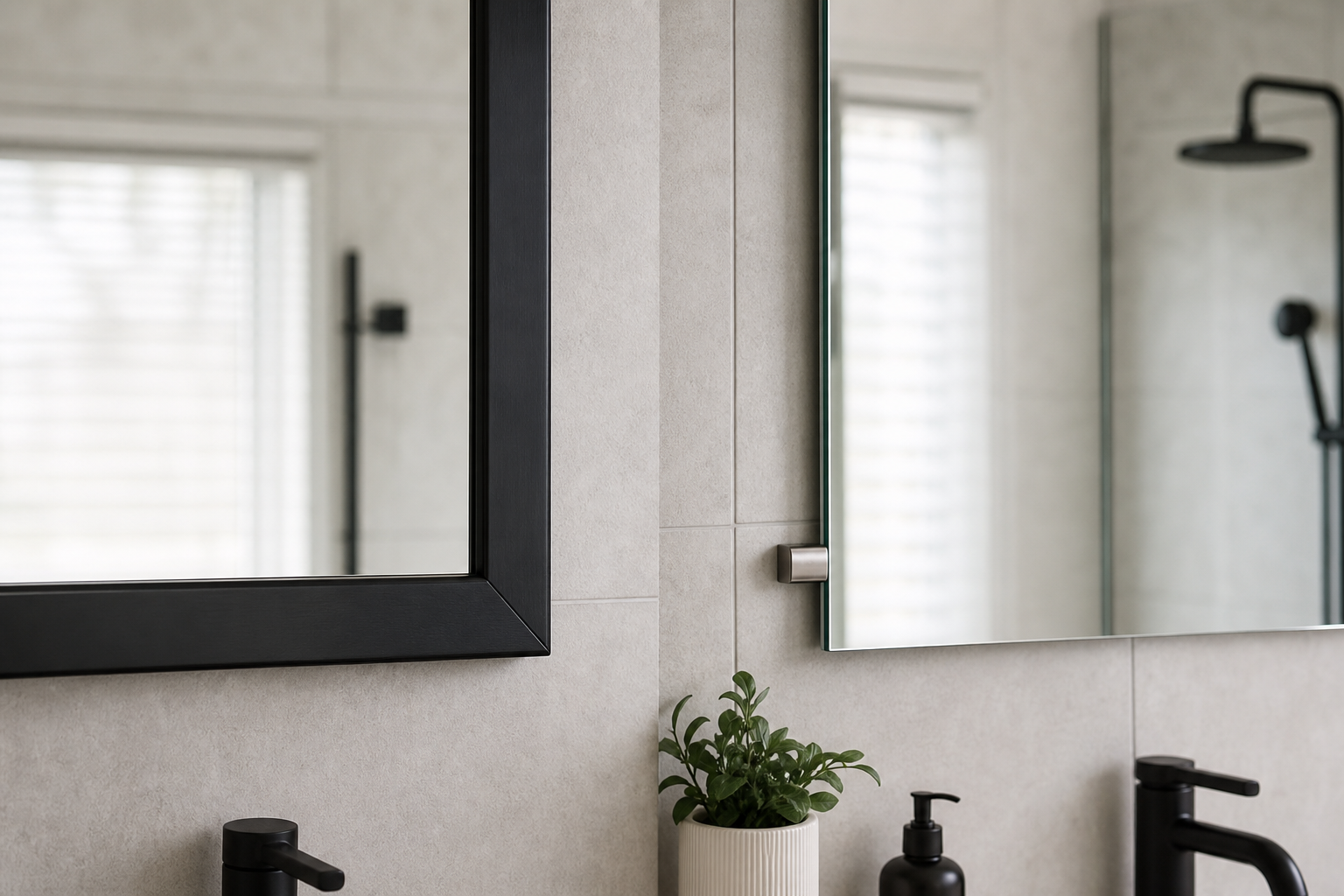 Framed versus frameless: decision criteria for your project — framed mirrors