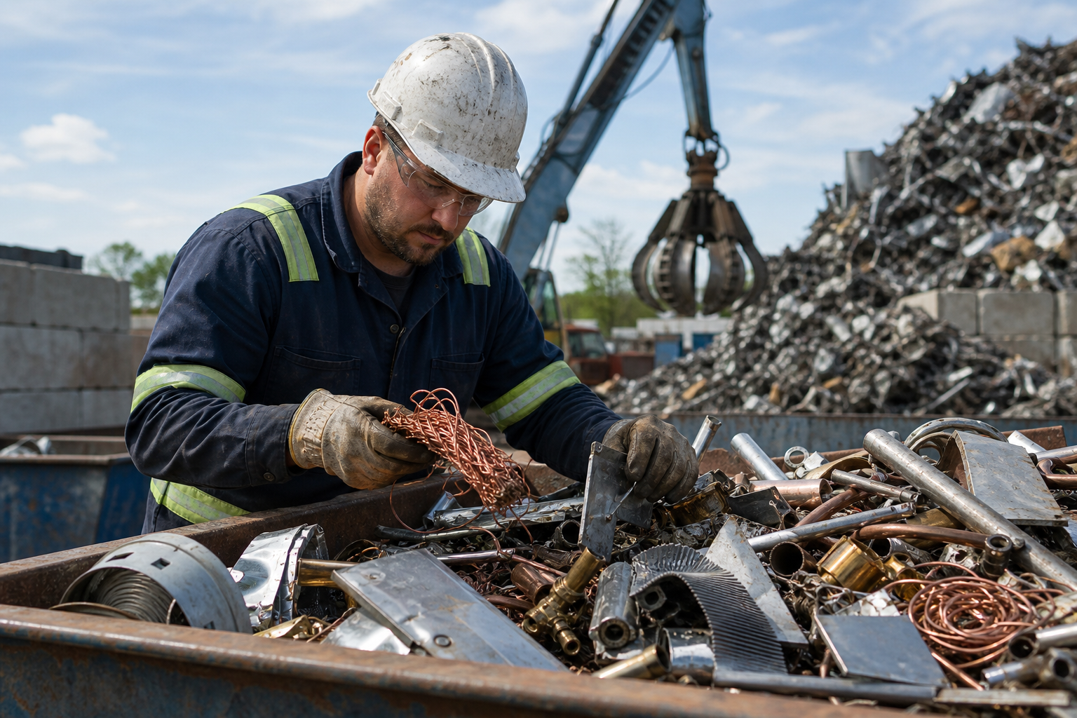 How to sort mixed scrap metal