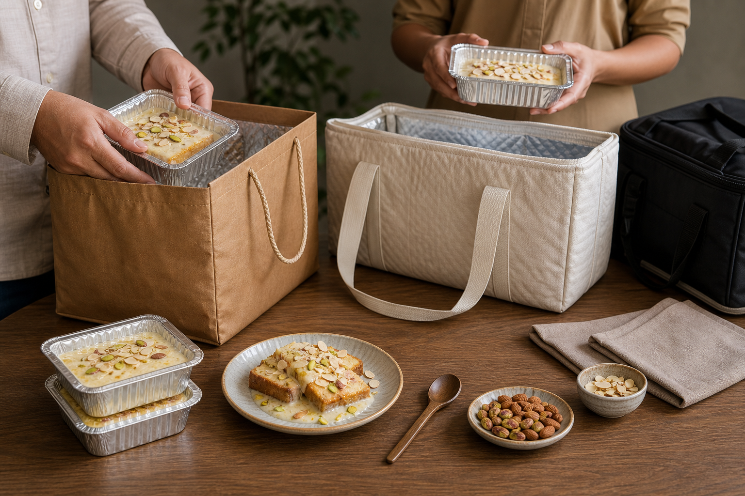 Storage, transport and serving expectations after pickup or delivery — shahi tukda