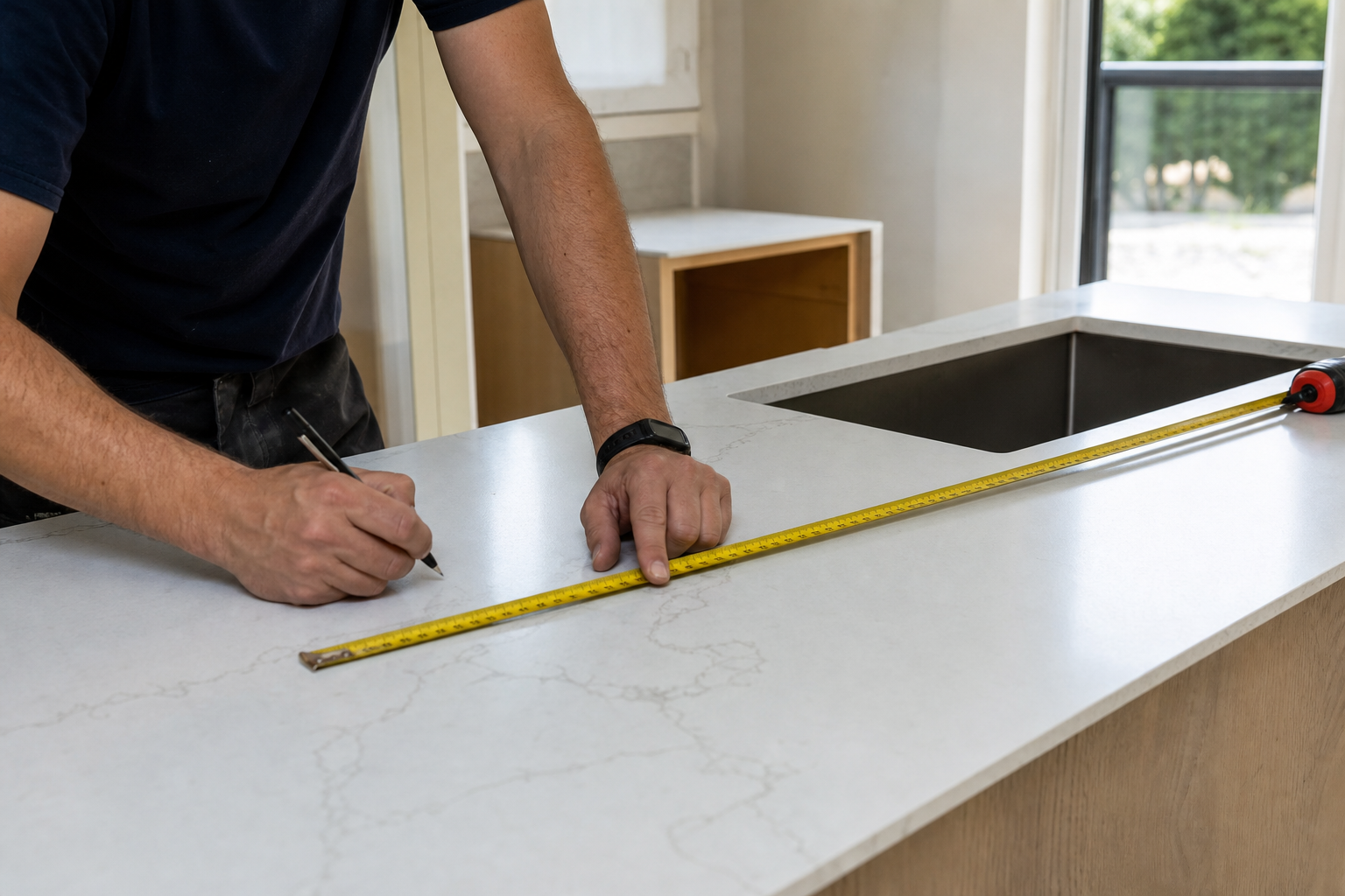 How should you prepare for quartz countertop installation GTA? 2 Templating day: measurements and decisions that lock final fabrication — quartz countertop installation GTA