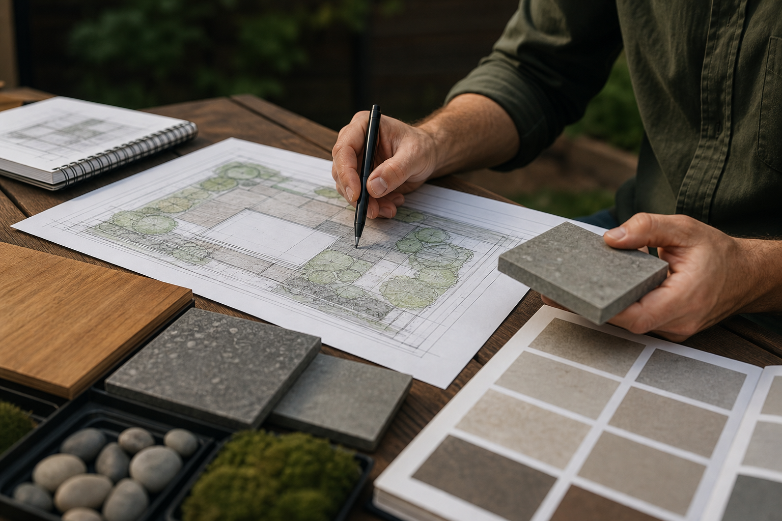 Stage 2: conceptual design, material selections and municipal checks — landscape design and build process