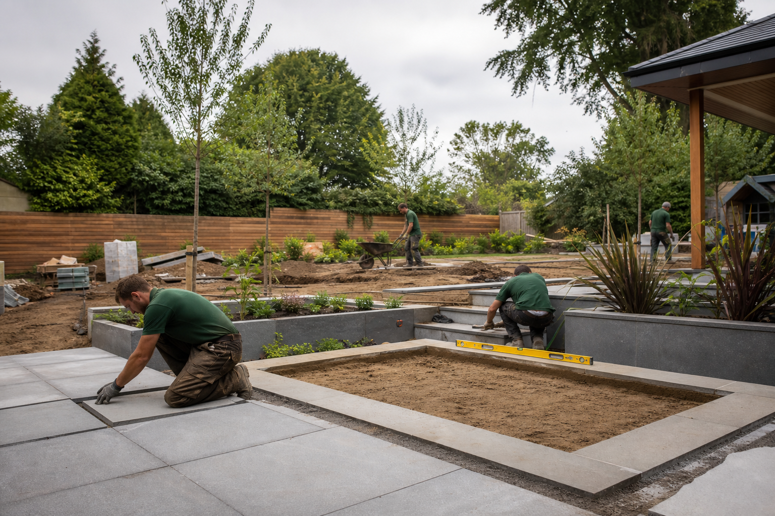 Stage 5: construction, installation and onsite quality checks — landscape design and build process
