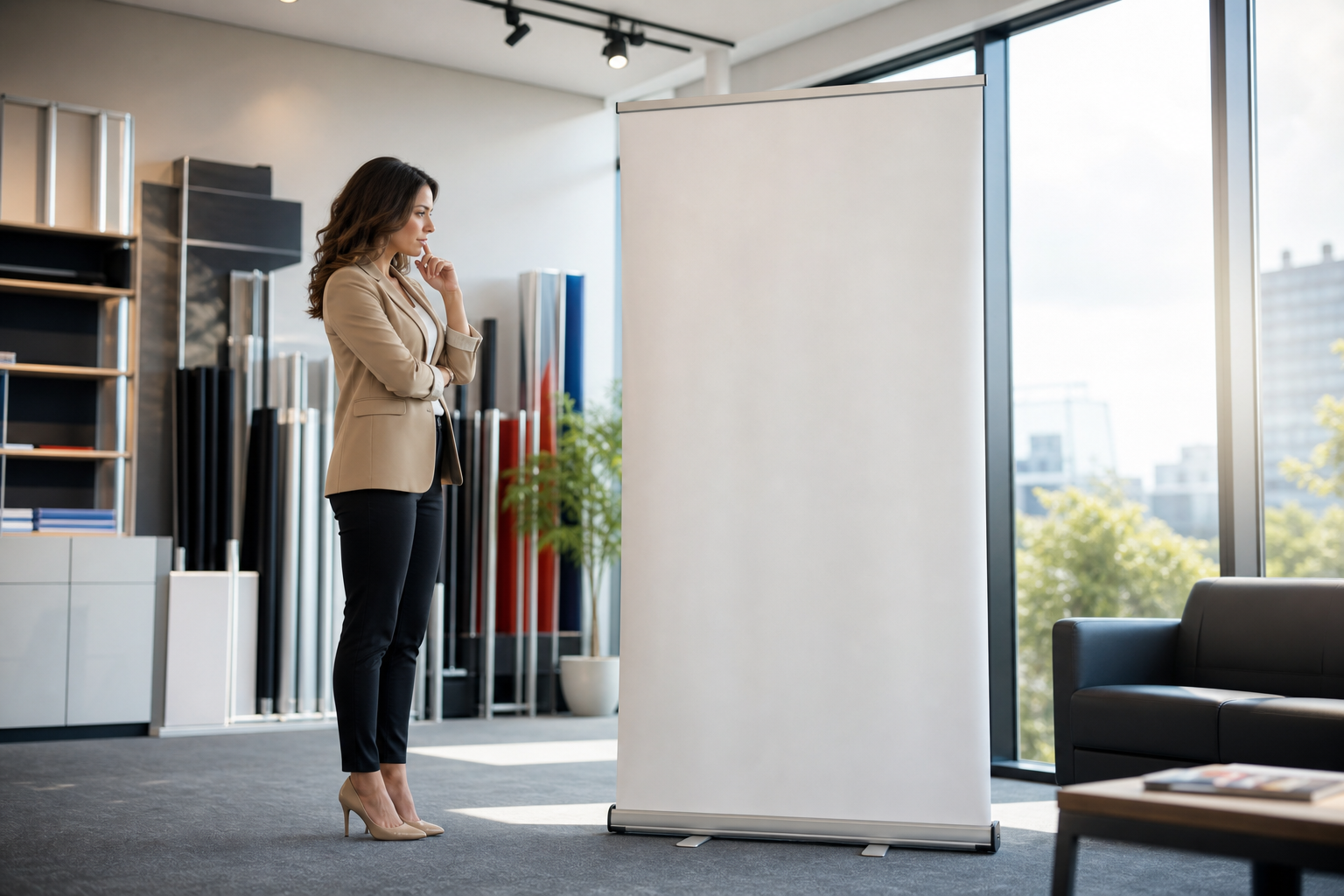 What are roll up banners and when should you use them?