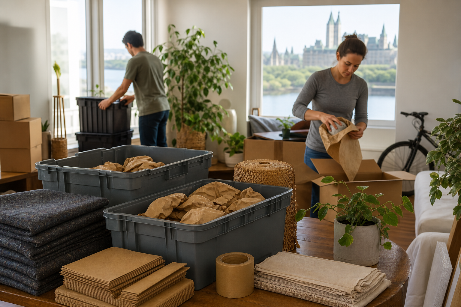 Sustainable and reusable packing options in Ottawa — best packing materials for moving house