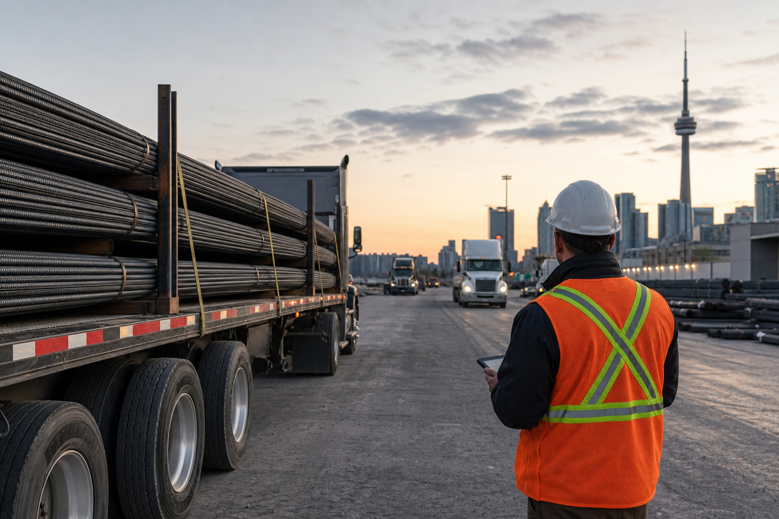 Step 6: Plan delivery windows and trucking coordination for the GTA and Ontario — rebar stock inventory management