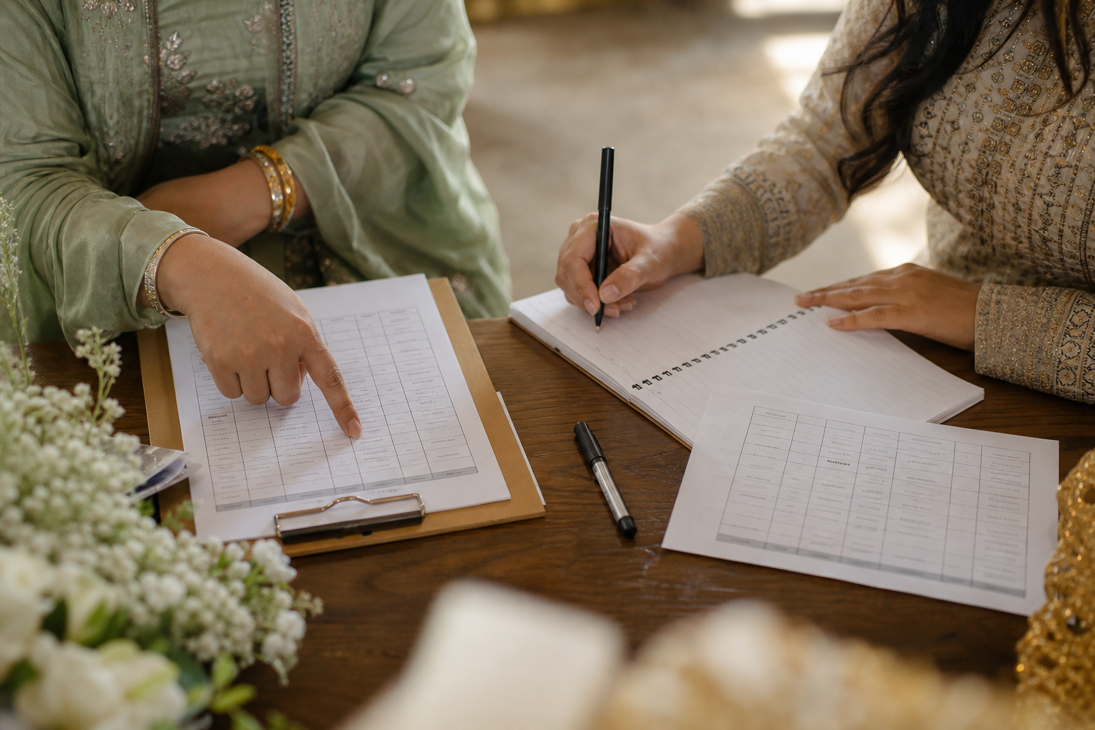 Decision checklist: who should do each coordination task — wedding logistics coordination