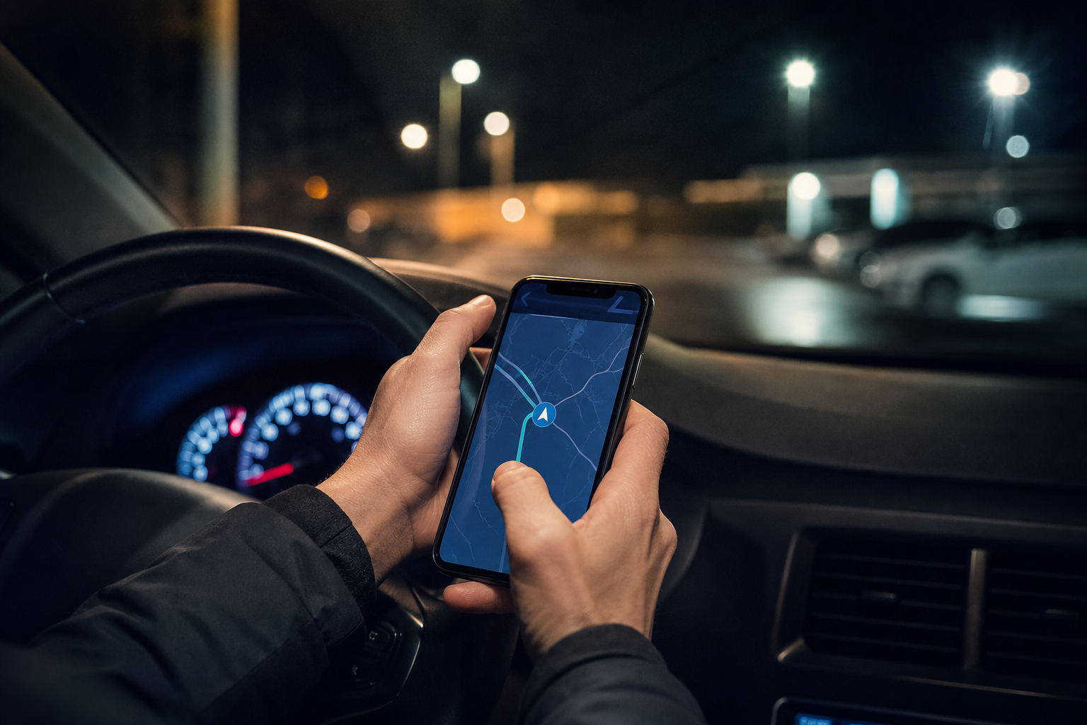 3. Get simple night-driving directions and a safe place to park on arrival — late arrival motel tips