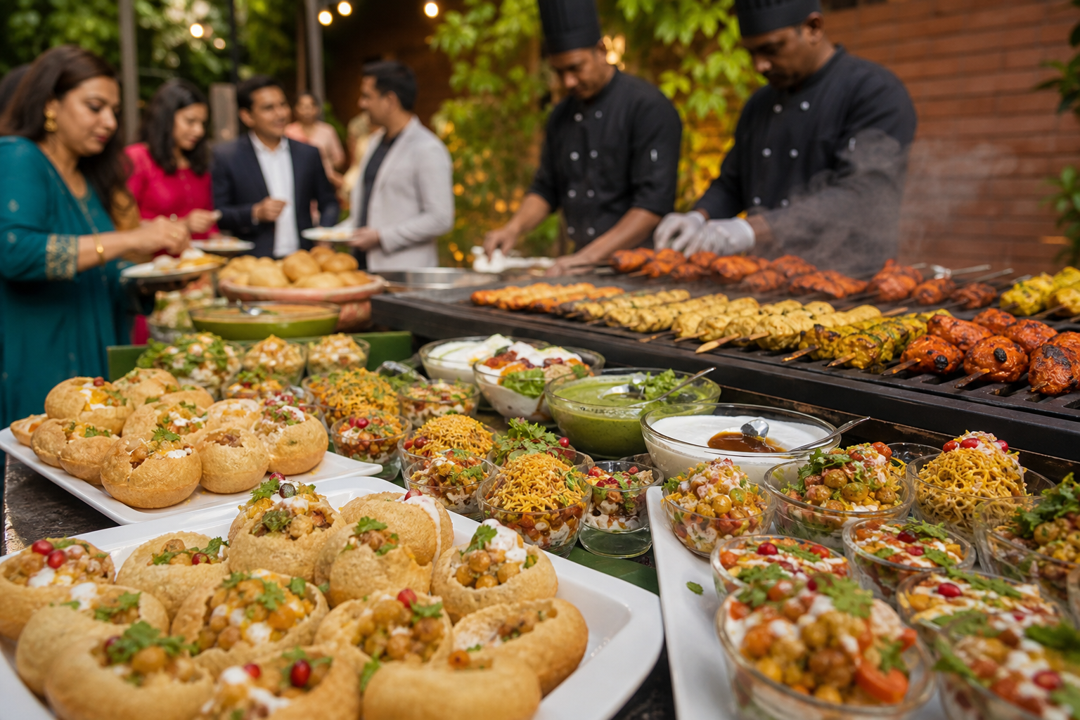6. Chaat-accented BBQ: a street-food complement — indian bbq catering ideas