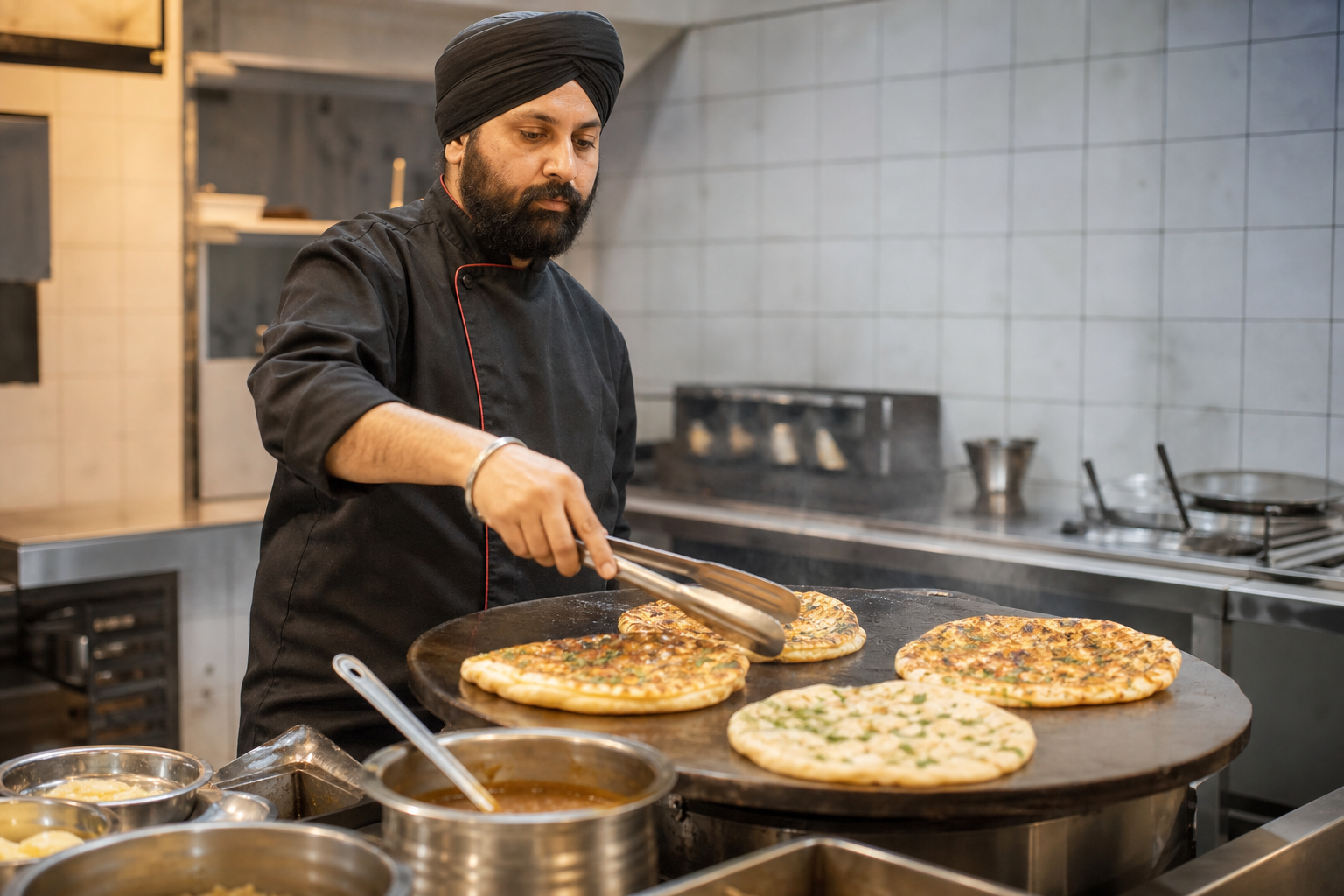 What to expect from Taste of Amritsar when you order Aloo kulcha — Aloo kulcha