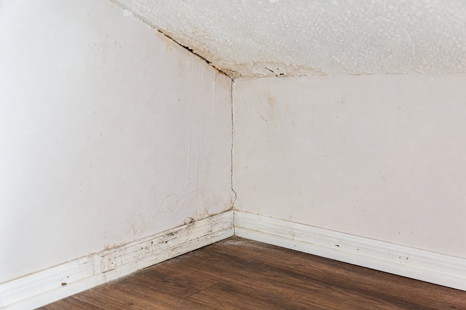 2. Walls, floors and ceilings: note stains, cracks and surface condition — move in inspection checklist