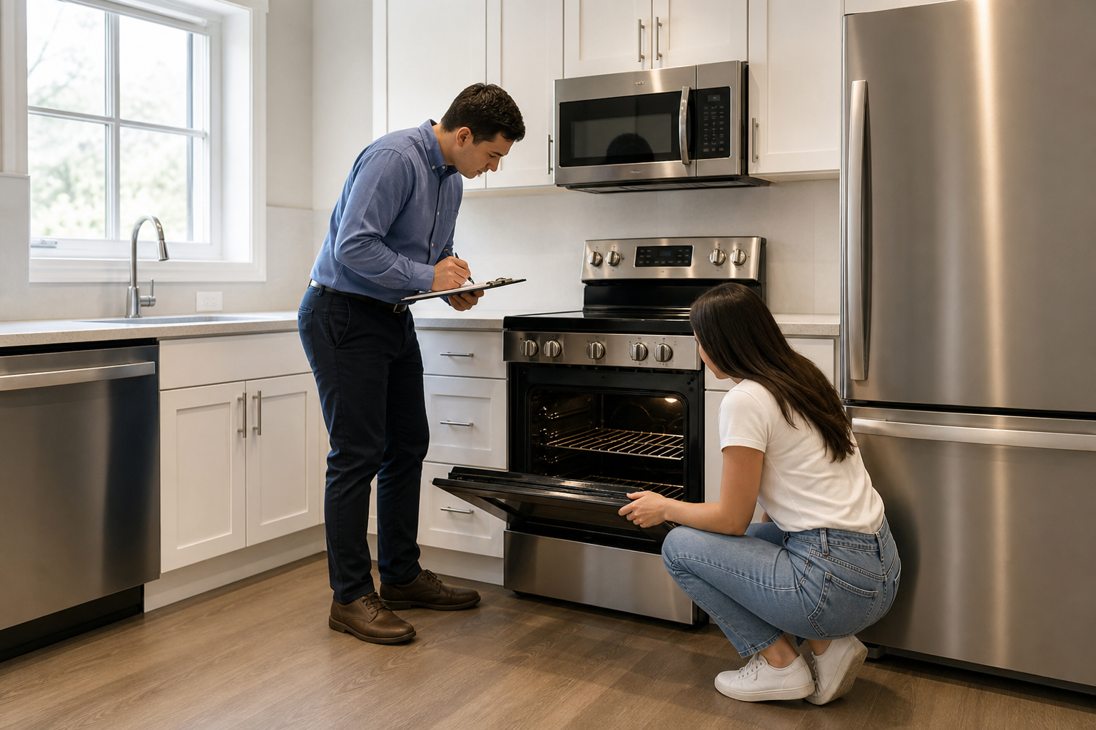 5. Kitchen and appliances: record working order and visible defects — move in inspection checklist