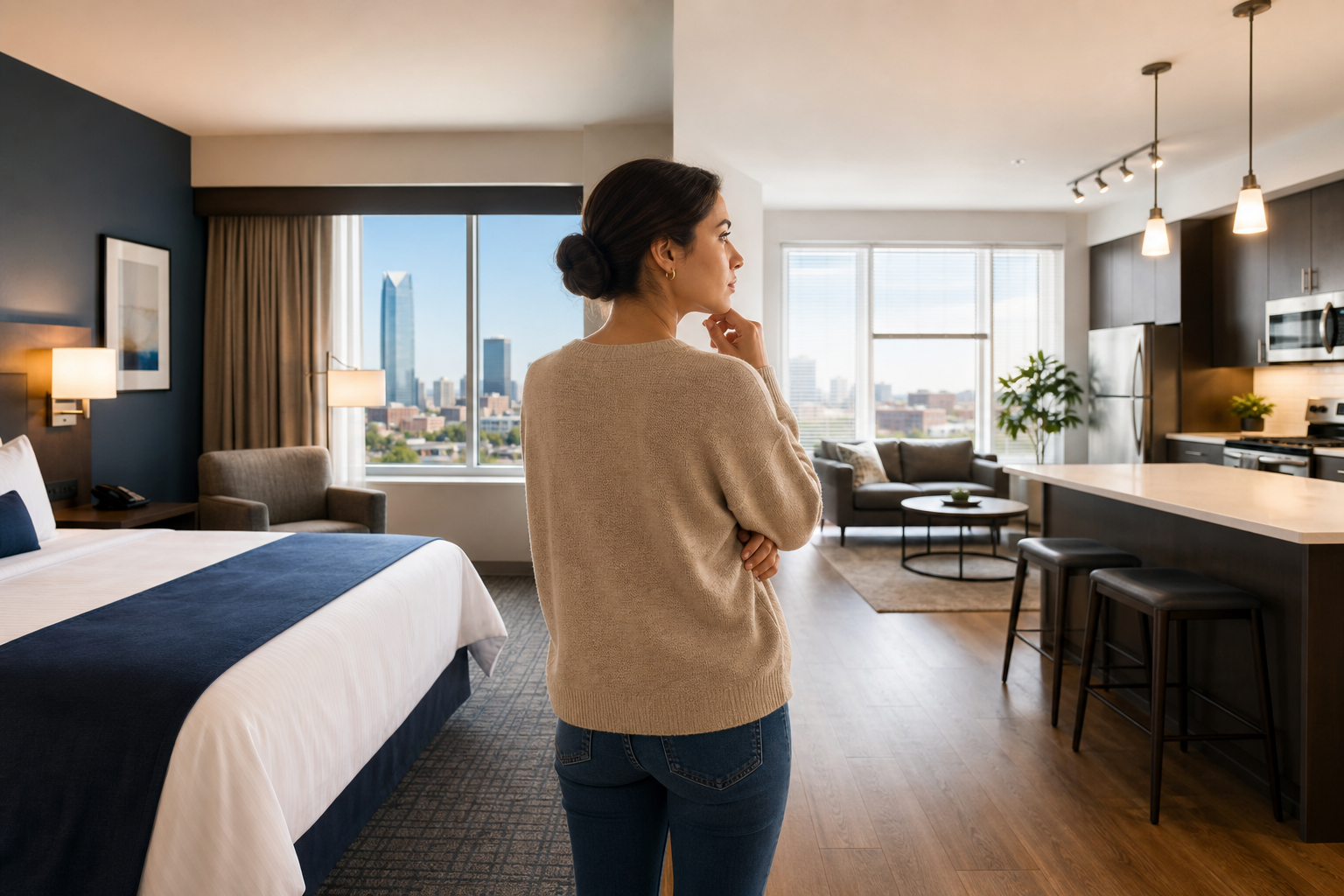 Extended stay vs apartment: which fits your OKC move?